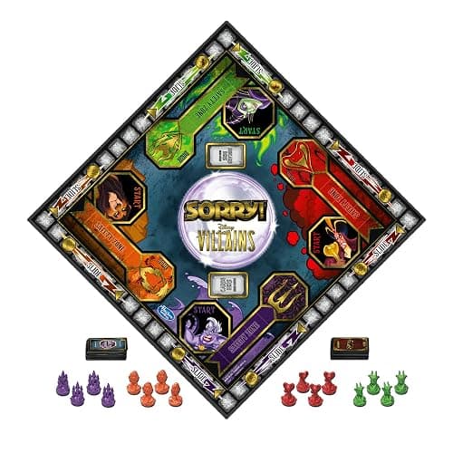 Hasbro Gaming Sorry! Board Game: Disney Villains Edition Kids Game, Family Games for Ages 6 and Up (Amazon Exclusive) thumbnail 10