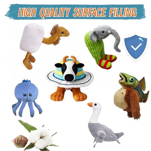 SereneSage Tung Shark Plush, Funny Meme Doll, Soft Stuffed Animal for Kids & Fans, Viral Brainrot Gift for Boys & Girls (FlyingFish) thumbnail 4
