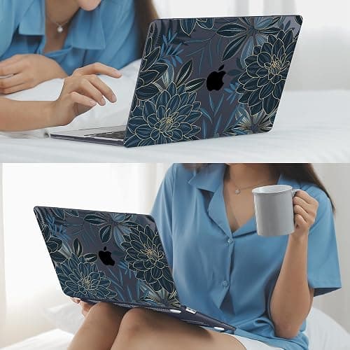 Mektron Case for 2026 MacBook Neo 13-inch A18 Pro chip A3404 Laptop Cover with 13-inch (Diagonal) Liquid Retina Display+ Keyboard Cover+ Screen Protector, Dahlia Flower C035 thumbnail 7