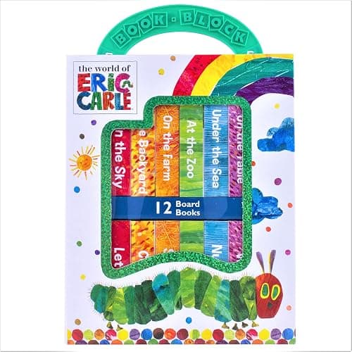 World of Eric Carle, My First Library 12 Board Book Set - First Words, Alphabet, Numbers, and More! Baby Books - PI Kids - Image 1