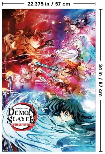 Demon Slayer: Swordsmith Village - Key Art 2 Wall Poster, 34L" x 22.4W", Unframed Version thumbnail 3