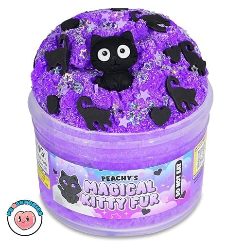 Peachybbies Slime 4-Pack Fantasy Bundle, Unicorn Candy Floss, Mermaid's Ball, Angel Axolotl, Magical Kitty Fur, Includes Slime Activator, Easter Basket Stuffers, Sensory Toys for Kids, Made in USA thumbnail 5