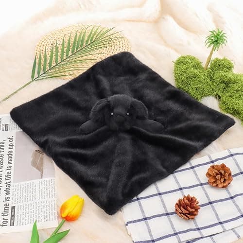 Apricot Lamb Black Labrador Security Blanket for Babies, Soft Loveys for Baby Boy and Girl, 14 Inches for Infant and Toddlers thumbnail 2