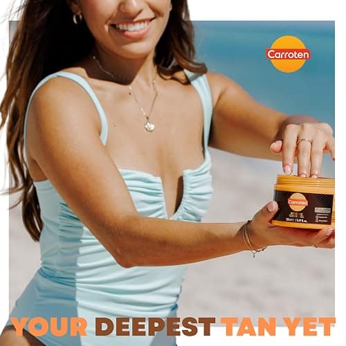 Carroten Intensive Tanning Gel | Browning Tan Accelerator | Non-Greasy, Water-Resistant with Carrot and Coconut Oil | Vitamin A & E For Moisture & Hydration | Made in Greece | 5 Fl Oz thumbnail 6