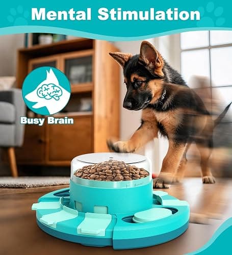Aluckmao Dog Puzzle Toy, Food Treat Feeder, Mental Stimulation thumbnail 4