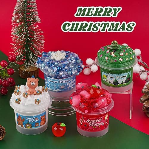8 x 100ml Textures Slimes Kit for Kids, Slime Variety Pack Different Textures, with Snow Fizz, Butter, Cloud, Crunchy Slime, Slimes Party Favors for Girls & Boys, Birthday Easter Toy thumbnail 6
