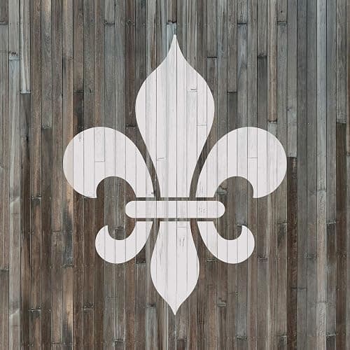 Fleur De Lis Stencil - New Orleans Design, Louisiana Stencil thumbnail 4