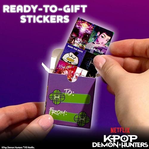 Kpop Demon Hunters™ Sticker Party Packs - 16 Boxes with 5 Stickers Each, Great Kpop Demon Hunters Party Favors, Valentine's Day, Kids Birthday Gifts, Official K Pop Merch thumbnail 3