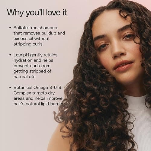Ouidad VitalCurl+ Clear & Gentle Shampoo for Spiral Curls – Nourishing, Sulfate-Free Cleanser, Balances Curly Hair's pH to Retain Moisture, Elasticity, and Bounce, Silicone & Mineral Oil Free thumbnail 6