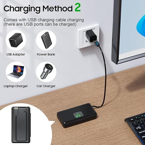 NP-BX1 Battery(2 Pack) and Charger(2CH) Set,Camera Accessories kit for Sony Lithium Ion NP-BX1,RX100 VII/VIII,ZV1 II,ZV1F,ZV-1F,DSC-HX400,RX1 Rechargeable Dual Batteries Case,Replacement Attachments thumbnail 6