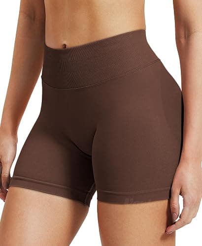 VOYJOY Women Workout Impact Shorts 2.5"/ 3.6"/ 4.5"/ 6" Scrunch Butt Lifting Gym Seamless Booty Biker Shorts thumbnail 3