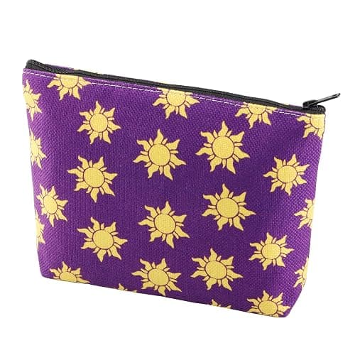 CMNIM Gold Sun Makeup Bag Sun Princess Inspired Gift Fairytale Themed Gifts for Fans Makeup Zipper Pouch Bag thumbnail 5