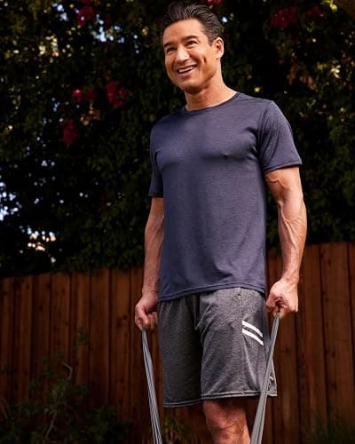 Real Essentials Men’s 5 Pack: 9" Dry-Fit Shorts – Athletic Gym, Workout, Basketball, Running, Casual Lounge Active Pockets thumbnail 6