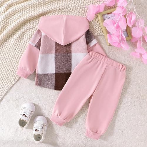 Ledy Champswiin Toddler Girl Boy Hoodie Outfit Long Sleeve Sweatshirt Top with Pants 2Pcs Sweatsuits Fall Winter Clothes Set thumbnail 4
