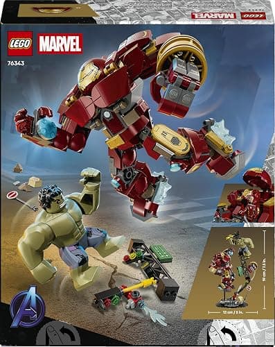 LEGO | Marvel Battaglia Epica: Hulkbuster vs. The Hulk - Giocattolo dei Supereroi con 2 Action Figure e Minifigure di Iron Man - Idea Regalo per Bambini da 9 Anni in su Fan degli Avengers - 76343 thumbnail 11