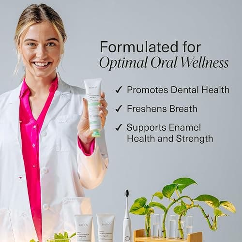 Boka Fluoride Free Toothpaste Nano Hydroxyapatite, Helps Remineralize, Appropriate for Sensitive Teeth, Whitening - for Adult, Kids Oral Care - Ela Mint Flavor, 4 Fl Oz 1Pk US Manufactured - Ela Mint - 4 Ounce (Pack of 1) thumbnail 5