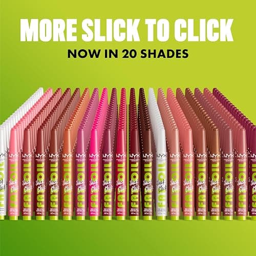 NYX Professional Makeup Fat Oil Slick Click, Lightweight, Buildable Pigmented Vegan Lip Balm - Group Chat (Nude) thumbnail 9