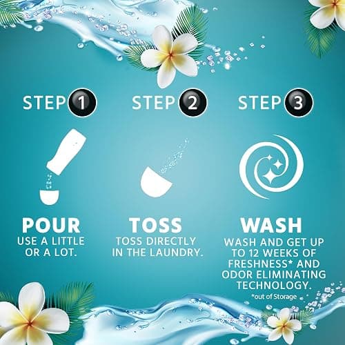 Purex Crystals in-wash Fragrance and Scent Booster, Tahitian Breeze, 21 Ounce (Pack of 4) thumbnail 4
