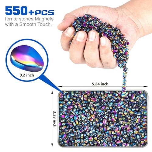 Fidget Toys, 550 PCS Magnetic Putty Sensory Toys for Stress Relief, Anxiety, Autism & ADHD, Colorful DIY Desk Fidget Toys for Teens & Adults, Office Toys Gifts for Men & Women thumbnail 2