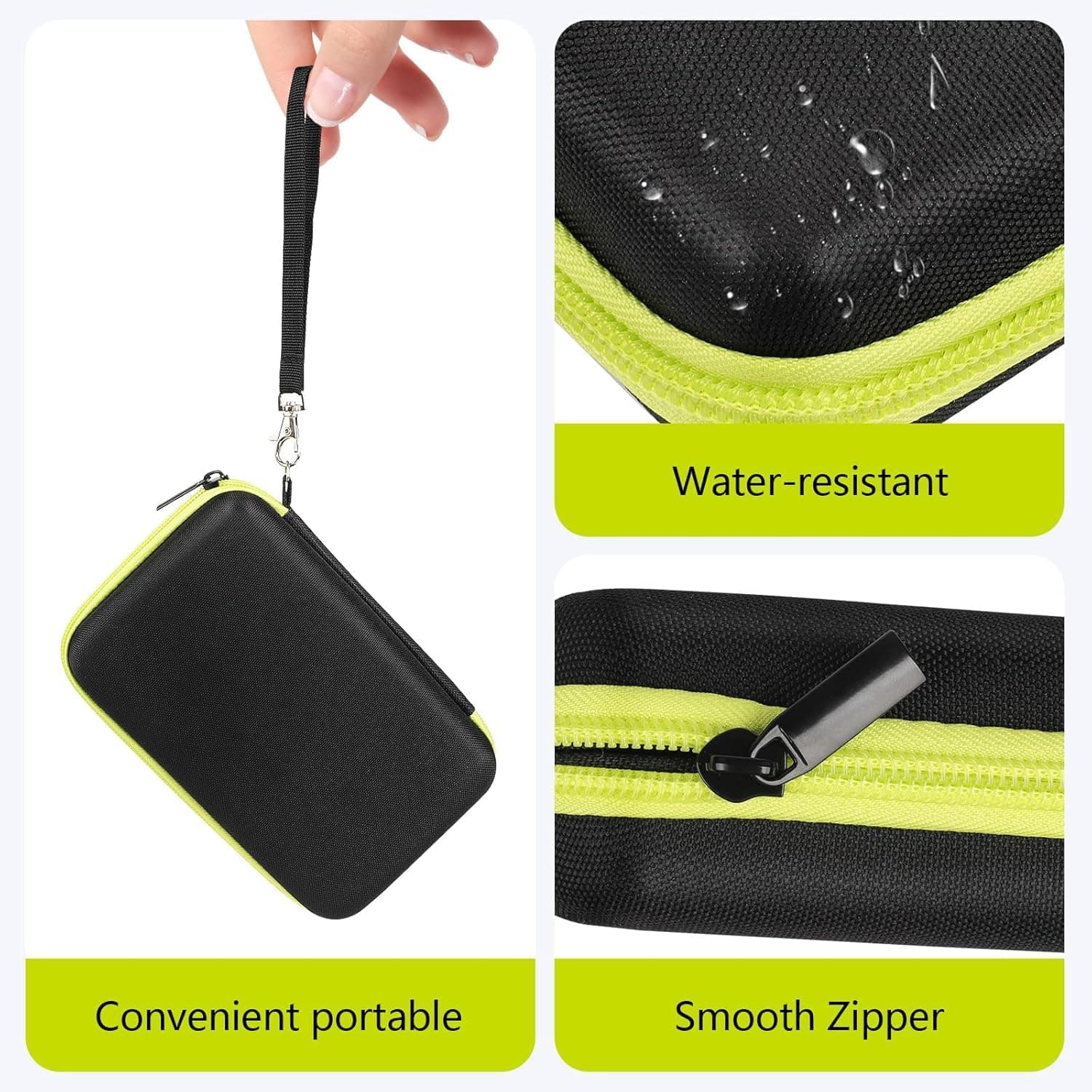 Estuche de Almacenamiento para Shaver, EVA Estuche de Viaje Funda Protectora Portátil para Trimmer Shaver Eléctric, Resistente a los Golpes y al Agua, Para OneBlade QP2530/2520/90/70 A thumbnail 4