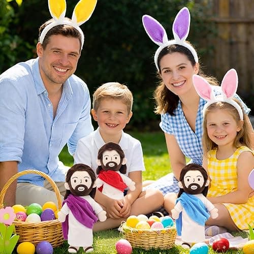 Yelakey 13" Jesus Plush Jesus Stuffed Doll Religious Easter Gifts for Kids Party Favors (Red) thumbnail 2