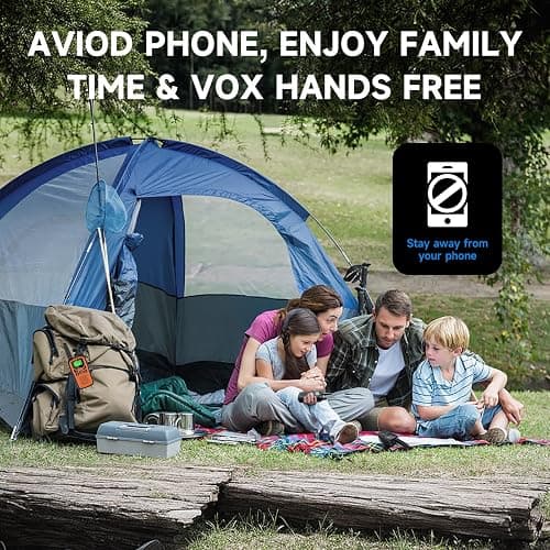 Rechargeable Walkie Talkies Long Range for Adults, Walky Talky VOX with 22 FRS Channels, 99 Privacy Codes Two Way Radio,1200mAh Li-ion Battery, for Camping Hiking Emergency (4 Pack Colorful) thumbnail 5