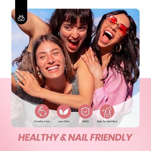 beetles Gel Polish Whispers of Love Jelly Gel Nail Polish Set - 6 Colors Milky White Nude Pink Neutral Sheer Translucent Soak Off UV Gel Nail Kit, Nail Concealer for Salon DIY Manicure Gift for Women thumbnail 6