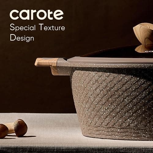 CAROTE 26PCS Pots and Pans Set Non Stick, Cookware Set Pots and Pans Induction Cook Ware, Nonstick Kitchen Cooking, PFOA Free thumbnail 4