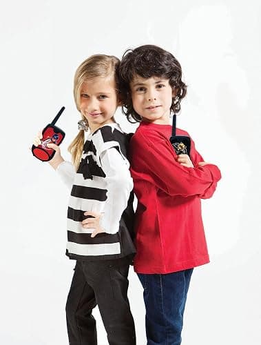 Lexibook, Miraculous, Walkie Talkies, 200m, Communication Set for Kids, 2 Communication Channels, Belt Clip, Black/Red, TW12MI thumbnail 3