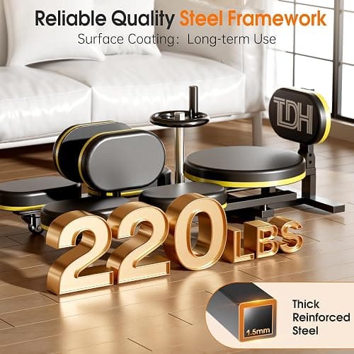 TDH Leg Stretcher Machine, 0-200° Adjustable Split Machine for Ballet, Dance,Yoga, Flexibility Stretching Equipment to Relieving Leg Muscle & Hamstring Tightness, Home Gym Use thumbnail 8