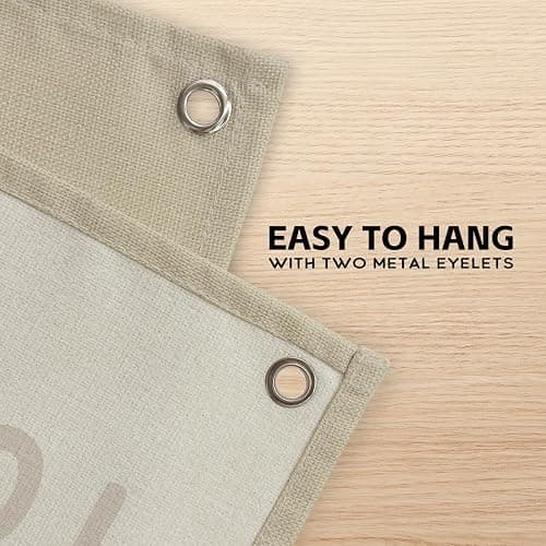 PLKMN Long Live Boyhood Banner, Boy Nursery Decor, Linen Banner Wall Hanging Banner Flag Decor for Nursery Playroom Toddler Room, Boys Kids Room Decor - Sand Beige & Taupe - 01 Long Live Boyhood - Brown Beige thumbnail 4
