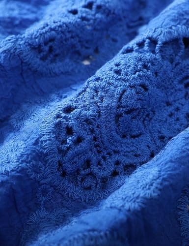 Flygo Women's Open Front Cotton Crochet Lace Boho Hippie Butterfly Vest Cardigan Coverup Sleeveless Irregular Hem thumbnail 6