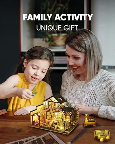 DIY Miniature House Kit, DIY Dollhouse Kit for Adults to Build, Mini House Kit with LED, Model Building Diorama Kits, Ideal Gifts for Birthday, Valentine Christmas(Janpanese House) thumbnail 2