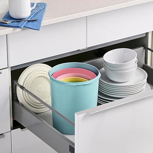 Tupperware Heritage Collection 10 Piece Nested Canister Set in Vintage Colors, Dishwasher Safe and BPA Free (5 Containers, 5 Lids) thumbnail 7
