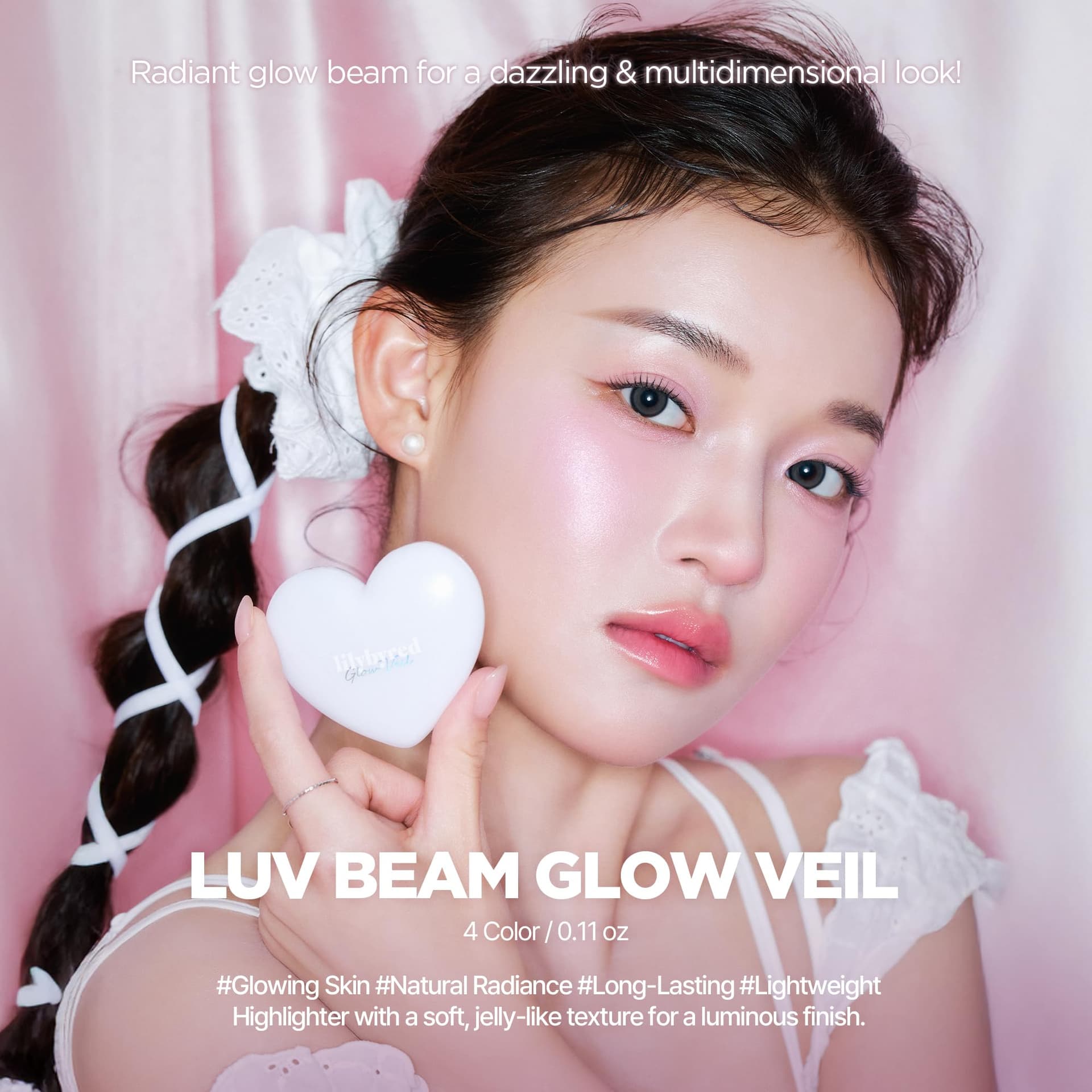 lilybyred Luv Beam Glow Veil (01_Dreamy Beam) - Resaltador Radiante Natural para Maquillaje de Piel Brillante thumbnail 2