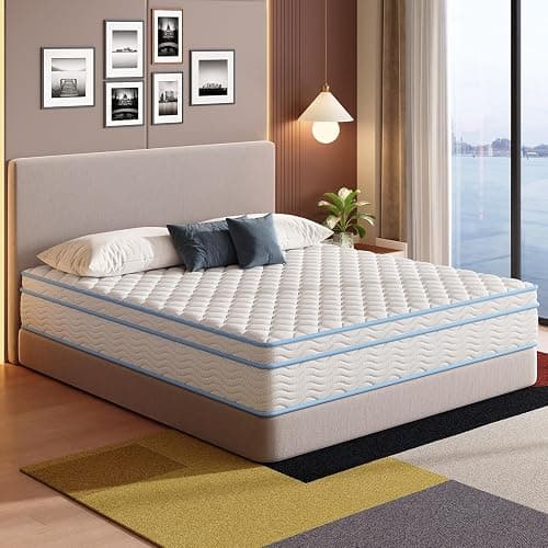 Elynight King Size Mattress,12 Inch King Mattress for Advanced Gel Memory Foam, Soft and Comfortable, Medium Firm, Pressure Relief, CertiPUR-US Certified - Image 1