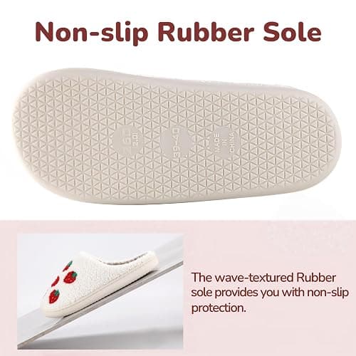 Cute House Slippers for Women Men Warm Cozy House Shoes Fuzzy Home Slippers with Memory Foam Indoor and Outdoor thumbnail 5