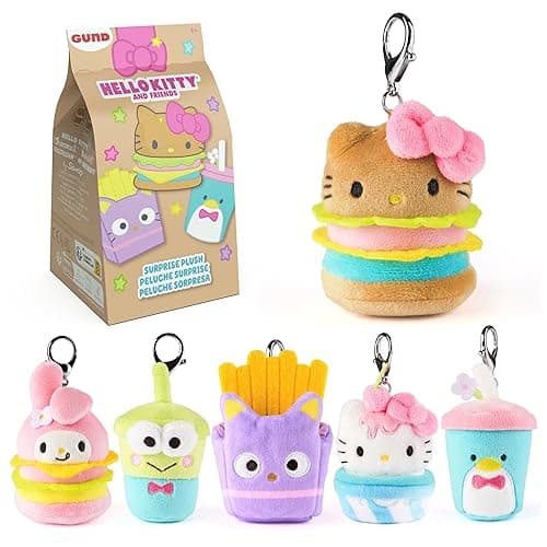 GUND Sanrio Hello Kitty and Friends Fast Food Surprise Plush Toy, Mystery Unboxing Stuffed Animal for Ages 1 and Up, Multicolor, 4” (1 of 6 Styles)