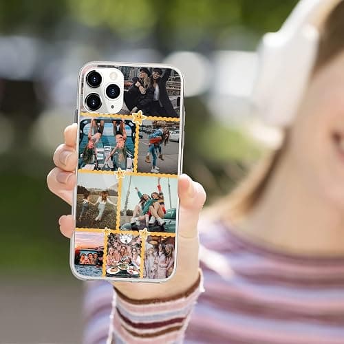 CASEZILY Personalized Multiple Pictures Phone Case Custom Your Photo Collage Gift for Family Friends Compatible with iPhone 15 14 13 12 11 X XS XR 8 7 6 Mini Pro Max - PHOTOFRIEND thumbnail 3