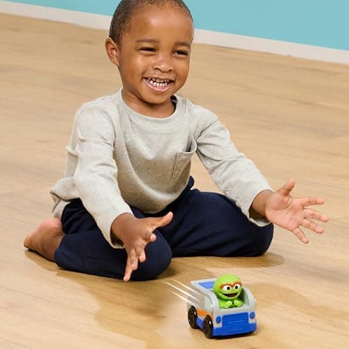 SESAME STREET Twist and Pop Wheelies 3-Pack Preschool Toy Vehicles, Includes Elmo, Cookie Monster, and Oscar, 3" Interactive Toy Cars for Fans, Boys, Girls, Kids, Ages 2 and Up by Just Play thumbnail 2