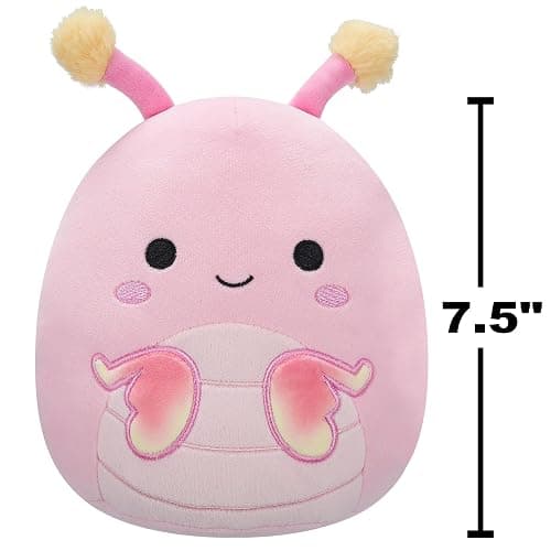 Squishmallows Jazwares SQCR07637 - Guinevere die rosa Gottesanbeterin 19 cm, offizielles Plüsch, superweiches Kuscheltier thumbnail 2
