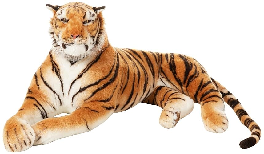 Giant Plush Lying Tiger 8 Feet Long Great Mascot for Tiger Fans thumbnail 2