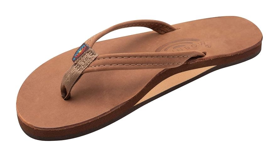 Rainbow Sandals Women's Single Layer Leather Sandal Narrow Strap - Image 1