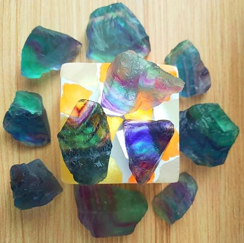 Luckeeper 1 lb Rough Crystals Bulk Raw Healing Stones for Tumbling, Wire Wrapping, Wicca Reiki,Meditation thumbnail 8
