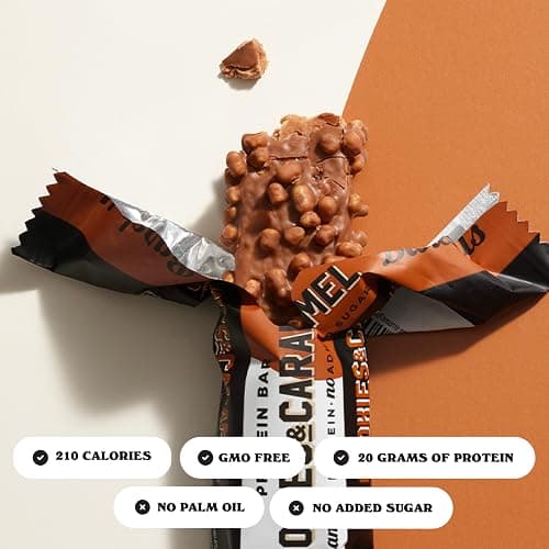 Barebells Protein Bars Cookies and Caramel - 12 Count, 20g High Protein Treats - Chocolate Nutrition Bar with 1g Total Sugars - On-The-Go Breakfast or Post-Workout Snack thumbnail 3
