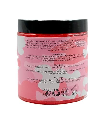 Combat Gel extreme hold hair gel (500 ML, Strawberry) thumbnail 3