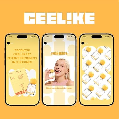 CEELIKE Oral Spray – Fresh Breath, Dual Cooling Experience & Convenient On-The-Go Design – Perfect for Freshening Breath Anywhere, Anytime (Orange, 1 Count) thumbnail 7
