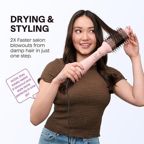 Wavytalk Warmluftbürste, 5 in 1 Hairstyler, Föhnbürste zum Trocknen und Stylen in One Step, AIR SCULPT Für Schnelles Volumen, Locken, Glätten, Salon-Blowouts, 3 Temperaturen, Keramik, Eurostecker thumbnail 2