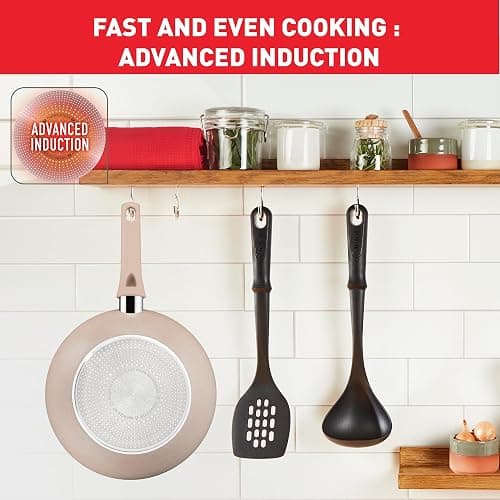 Tefal Delight Poêle wok 28 cm, Revêtement antiadhésif sûr, Indicateur de température, Corps aluminium 100% recyclé, Tous feux, Fabriqué en France G2931902 thumbnail 7
