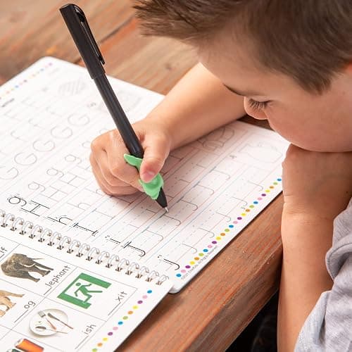 Magic Grooved Writing Practice for Kids, Preschool Learning Activities Tracing Books for Ages 3-5, 6-8, Reusable Grooved Handwriting Practice for kids 5-7,Gifts for 5 Year Old Boy and Girls(8.7×6.9in) thumbnail 6